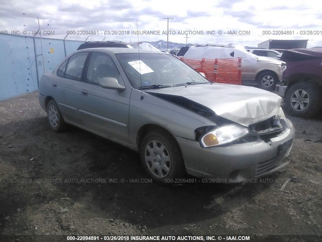 3N1CB51D92L681953 - 2002 NISSAN SENTRA XE/GXE TAN photo 1