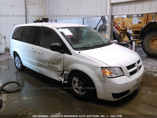 2D8HN44E09R629084 - 2009 DODGE GRAND CARAVAN SE WHITE photo 1