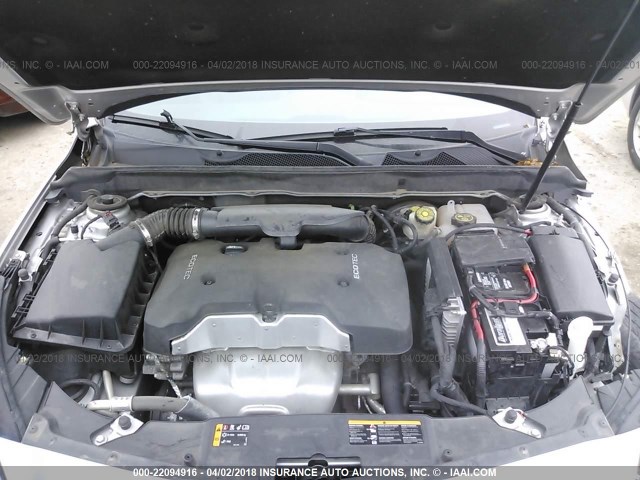 1G11C5SL6EF175317 - 2014 CHEVROLET MALIBU 1LT 银色 照片 10