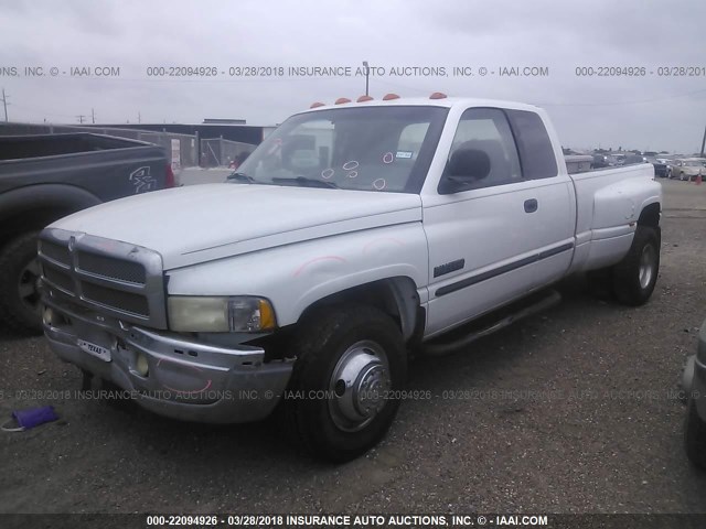 1B7MC3368YJ116806 - 2000 DODGE RAM 3500 WHITE photo 2