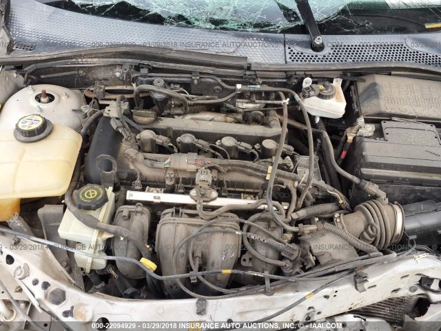 1FAFP34N77W305313 - 2007 FORD FOCUS ZX4/S/SE/SES SILVER photo 10