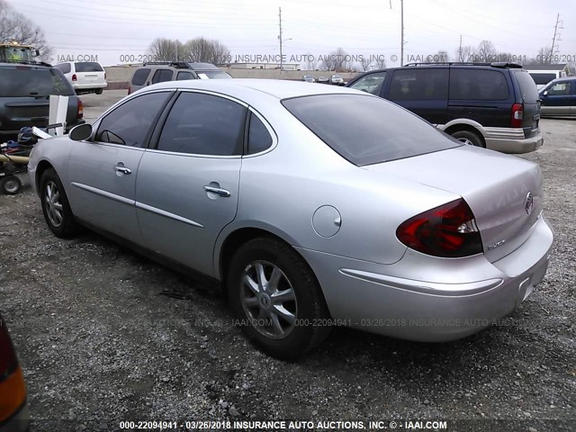 2G4WC532951292458 - 2005 BUICK LACROSSE CX SILVER photo 3