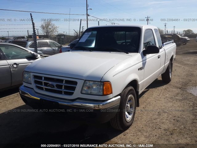 1FTYR44V13PA15155 - 2003 FORD RANGER SUPER CAB WHITE photo 2