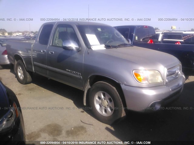 5TBRT34105S458394 - 2005 TOYOTA TUNDRA ACCESS CAB SR5 SILVER photo 1