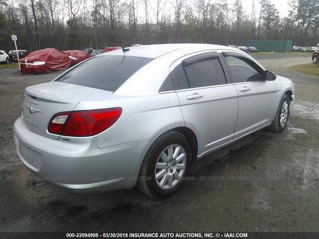 1C3CC4FB0AN162952 - 2010 CHRYSLER SEBRING TOURING SILVER photo 4