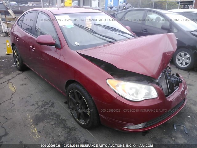 KMHDU46D29U712034 - 2009 HYUNDAI ELANTRA GLS/SE RED photo 1