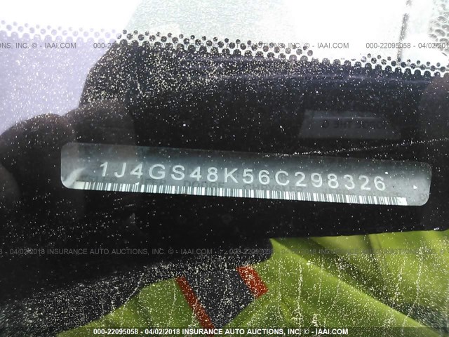 1J4GS48K56C298326 - 2006 JEEP GRAND CHEROKEE LAREDO/COLUMBIA/FREEDOM 黑色 照片 9