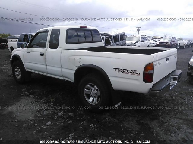 4TAWN72N1XZ450240 - 1999 TOYOTA TACOMA XTRACAB WHITE photo 3