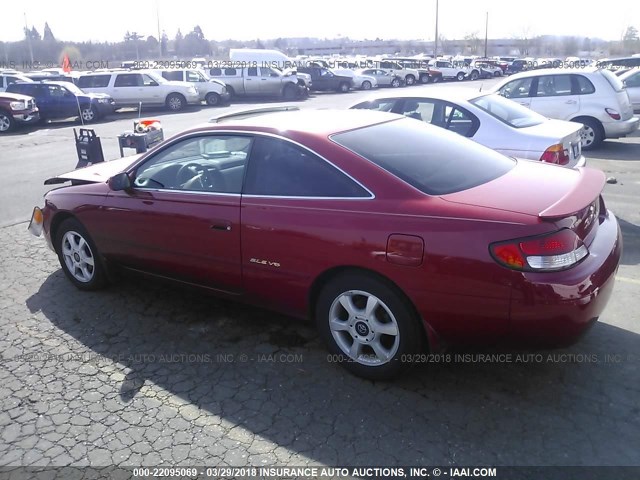 2T1CF22P1XC088879 - 1999 TOYOTA CAMRY SOLARA SE/SLE RED photo 3