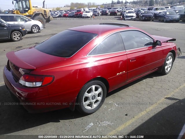2T1CF22P1XC088879 - 1999 TOYOTA CAMRY SOLARA SE/SLE წითელი ფოტო 4