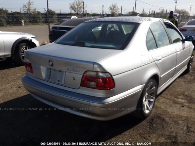 WBADT33432GF42258 - 2002 BMW 525 I SILVER photo 4