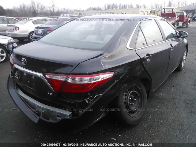 4T4BF1FK9GR583775 - 2016 TOYOTA CAMRY LE/XLE/SE/XSE BLACK photo 4