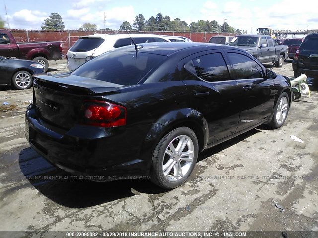 1B3BD1FG6BN510903 - 2011 DODGE AVENGER MAINSTREET BLACK photo 4