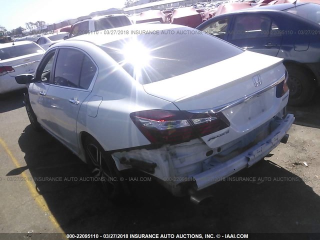 1HGCR2F63GA087280 - 2016 HONDA ACCORD SPORT 白色 照片 3