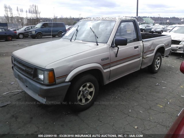 JM2UF1134J0313368 - 1988 MAZDA B2200 SHORT BED TAN photo 2