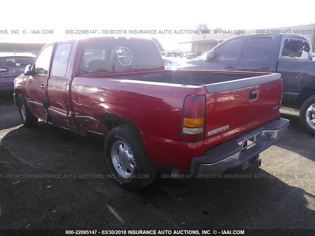 2GTEC19T121260382 - 2002 GMC NEW SIERRA C1500 RED photo 3