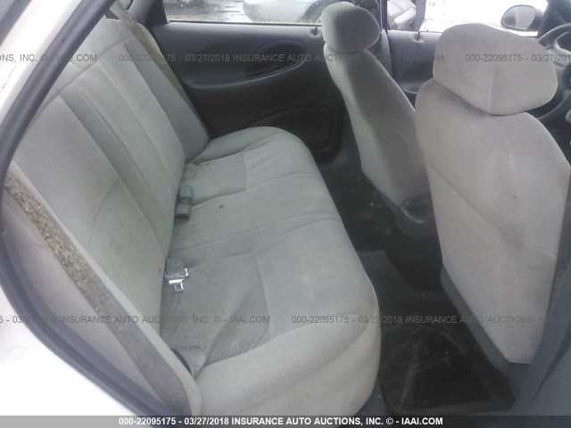 1FAFP52U3XG106677 - 1999 FORD TAURUS LX WHITE photo 8