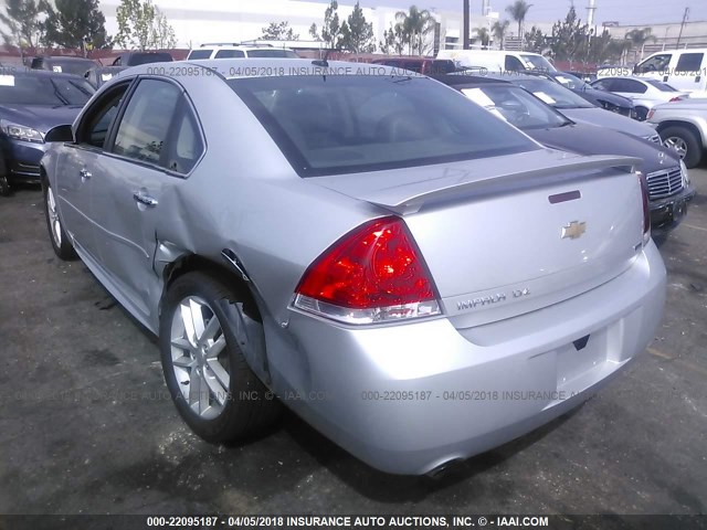 2G1WC5E36G1160649 - 2016 CHEVROLET IMPALA LIMITED LTZ SILVER photo 3