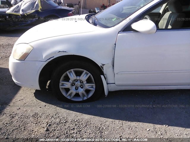 1N4AL11D76N319383 - 2006 NISSAN ALTIMA S/SL WHITE photo 6