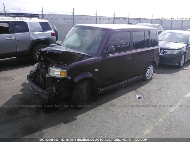 JTLKT324840154046 - 2004 TOYOTA SCION XB PURPLE photo 2