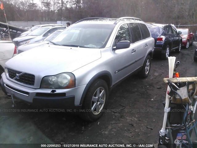 YV4CZ592161224303 - 2006 VOLVO XC90 SILVER photo 2