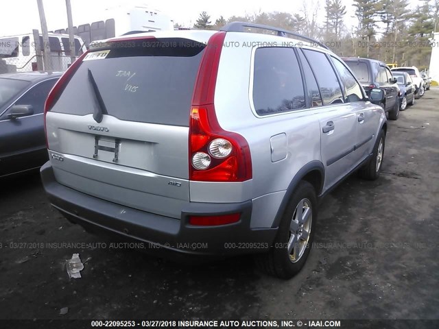 YV4CZ592161224303 - 2006 VOLVO XC90 SILVER photo 4