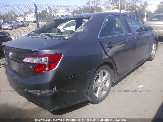 4T1BF1FK4EU313196 - 2014 TOYOTA CAMRY L/SE/LE/XLE 灰色 照片 4