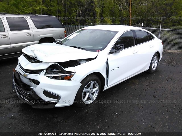 1G1ZB5ST6GF257766 - 2016 CHEVROLET MALIBU LS Ağ foto 2