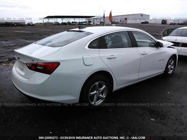 1G1ZB5ST6GF257766 - 2016 CHEVROLET MALIBU LS Ağ foto 4