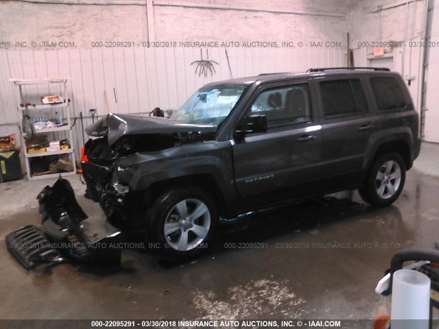 1C4NJRBB2GD598729 - 2016 JEEP PATRIOT SPORT GRAY photo 2