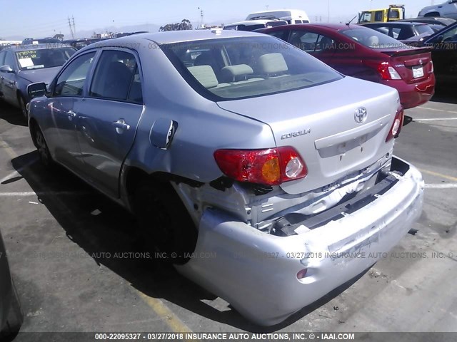 JTDBU4EE7A9114373 - 2010 TOYOTA COROLLA S/LE/XLE SILVER photo 3