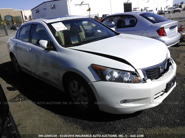 1HGCP36848A079087 - 2008 HONDA ACCORD EXL WHITE photo 1