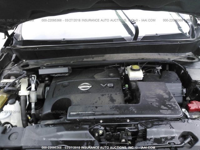 5N1AR2MM8FC685418 - 2015 NISSAN PATHFINDER S/SV/SL/PLATINUM 棕色 照片 10