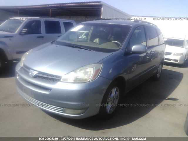 5TDZA22C25S245071 - 2005 TOYOTA SIENNA XLE/XLE LIMITED BLUE photo 2