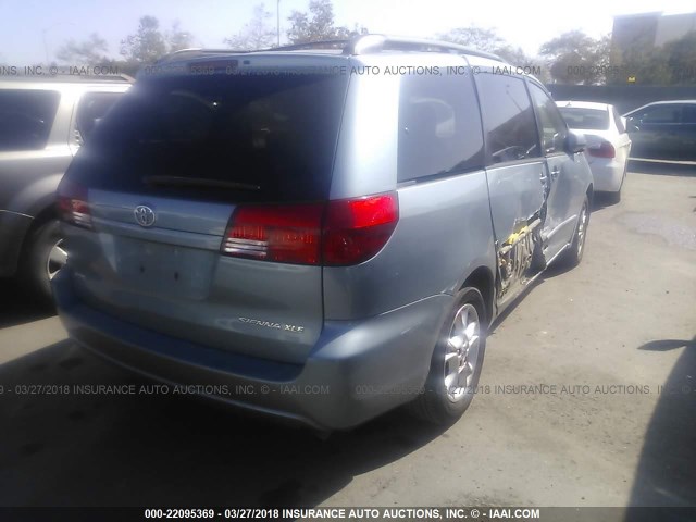 5TDZA22C25S245071 - 2005 TOYOTA SIENNA XLE/XLE LIMITED BLUE photo 4