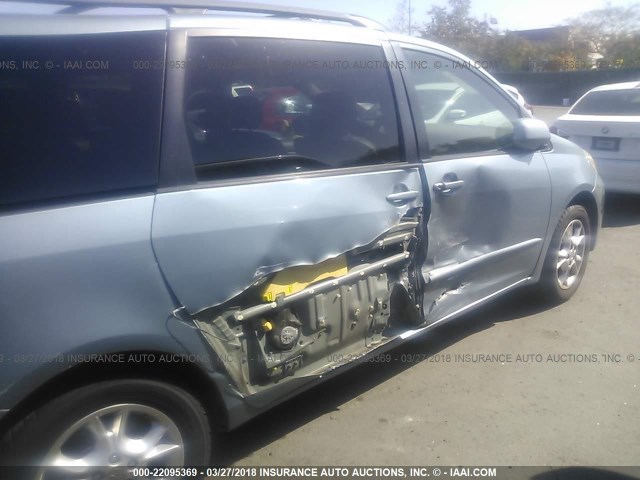 5TDZA22C25S245071 - 2005 TOYOTA SIENNA XLE/XLE LIMITED BLUE photo 6