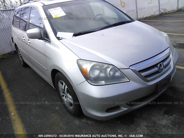 5FNRL38786B446246 - 2006 HONDA ODYSSEY EXL ვერცხლისფერი ფოტო 1