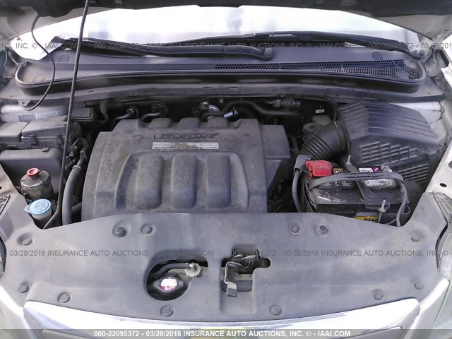 5FNRL38786B446246 - 2006 HONDA ODYSSEY EXL ვერცხლისფერი ფოტო 10
