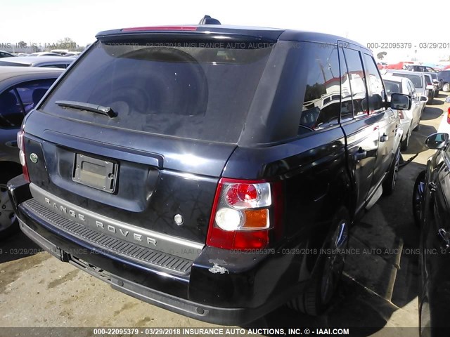 SALSF25406A906868 - 2006 LAND ROVER RANGE ROVER SPORT HSE Dark Blue photo 4