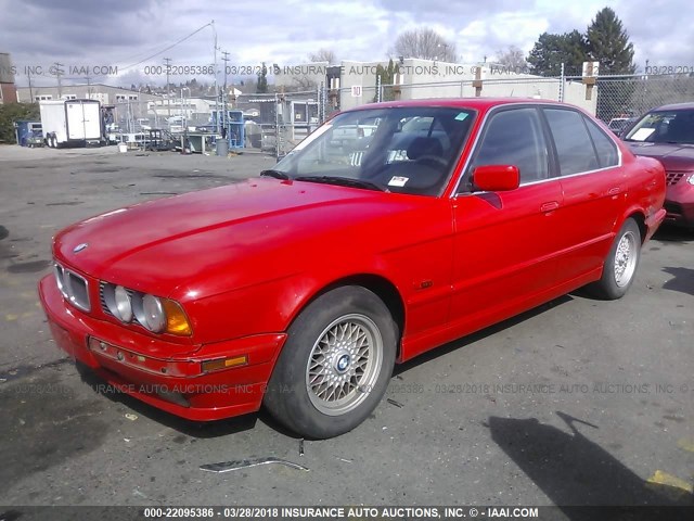 WBAHD6323SGK48547 - 1995 BMW 525 I AUTOMATIC RED photo 2