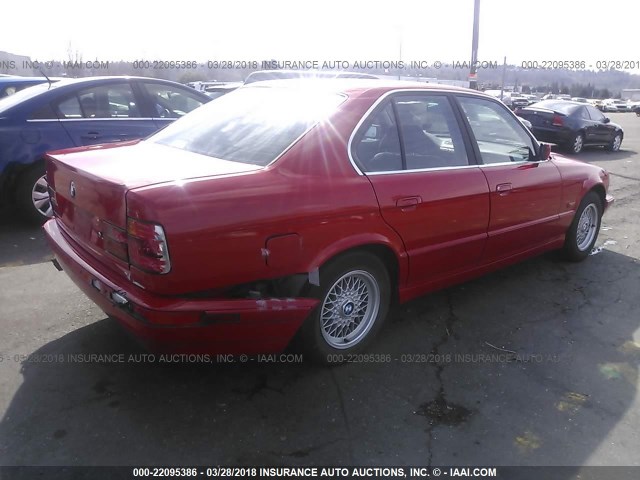 WBAHD6323SGK48547 - 1995 BMW 525 I AUTOMATIC RED photo 4