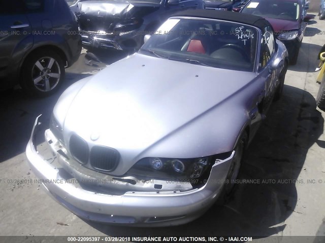 4USCH7326WLE07479 - 1998 BMW Z3 1.9 SILVER photo 2