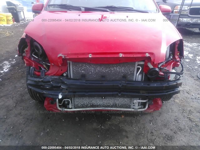 KL1TD56E19B336041 - 2009 CHEVROLET AVEO LS/LT 红色 照片 6