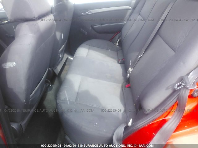 KL1TD56E19B336041 - 2009 CHEVROLET AVEO LS/LT 红色 照片 8