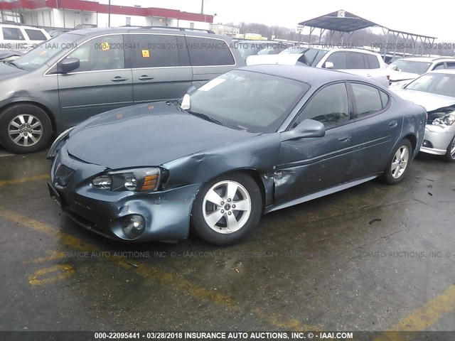 2G2WP552261247258 - 2006 PONTIAC GRAND PRIX BLUE photo 2