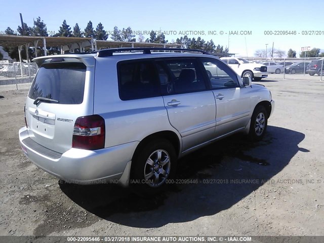 JTEDP21A150060811 - 2005 TOYOTA HIGHLANDER LIMITED SILVER photo 4