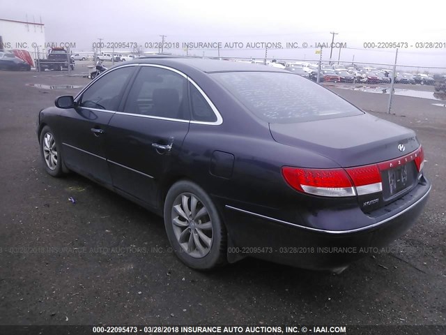 KMHFC46F96A120883 - 2006 HYUNDAI AZERA SE/LIMITED BEIGE photo 3