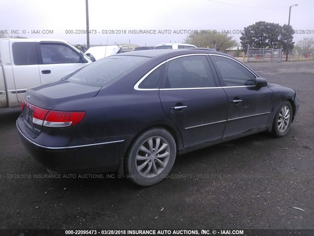 KMHFC46F96A120883 - 2006 HYUNDAI AZERA SE/LIMITED BEIGE photo 4