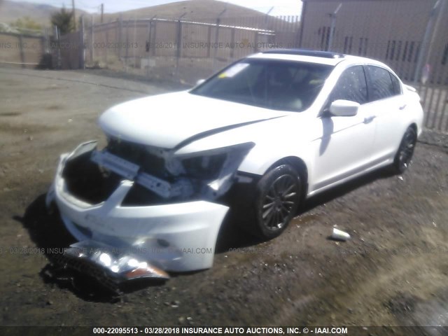 1HGCP3F83CA007791 - 2012 HONDA ACCORD EXL WHITE photo 2