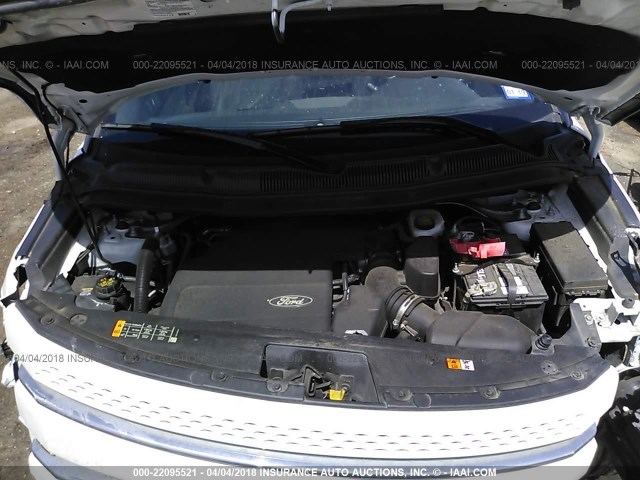 1FM5K7F86EGC06441 - 2014 FORD EXPLORER LIMITED 白色 照片 10